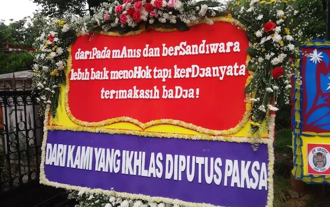 Simak Nih Kata Kata Karangan Bunga Untuk Ahok Bikin Ngakak Jawa Pos