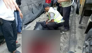 NYALIP, TRUK TABRAK PENGENDARA MOTOR HINGGA TEWAS