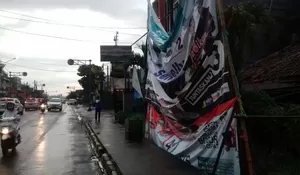 Tanggapan KPUD Kota Bogor Perihal Alat Peraga Kampanye yang Rusak