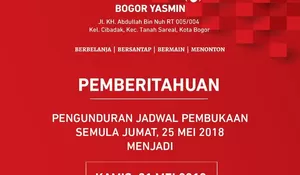 Pembukaan Transmart Carrefour Yasmin Bogor Ditunda