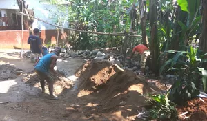 Pemdes Rancabungur Bangun Turap Pakai Dana Desa