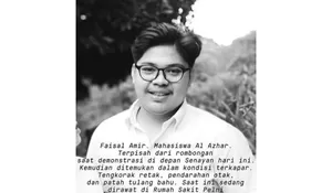 Kabar Mahasiswa Al Azhar Faisal Amir Meninggal Usai Demo di DPR Hoaks