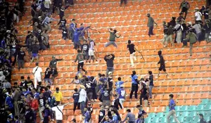 Rombongan Bus Persib Diserang