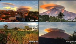 Heboh Fenomena Foto Beberapa Gunung Dikelilingi Awan Berbentuk Topi