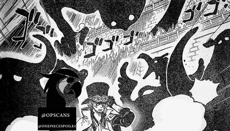 One Piece Chapter Im Sama Telan Tembakan Api Sabo Gorosei