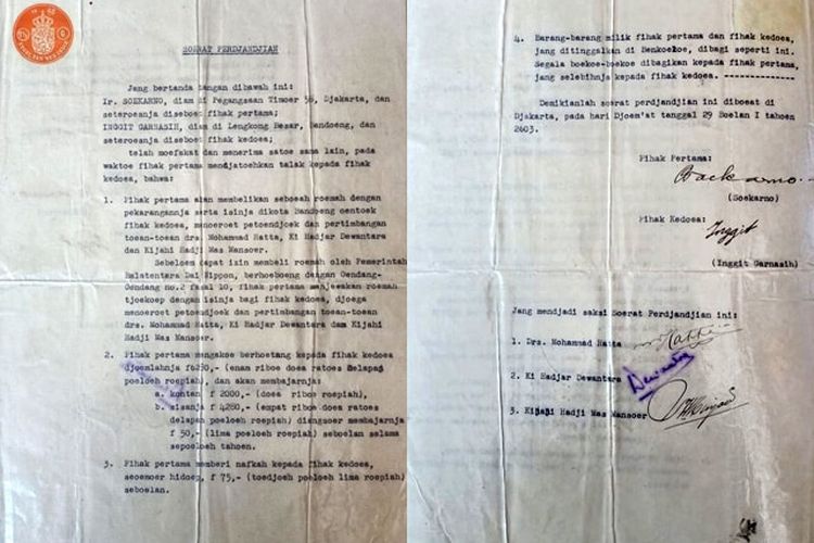 Surat Nikah Akta Cerai Inggit Garnasih Soekarno Diserahkan Ke Negara