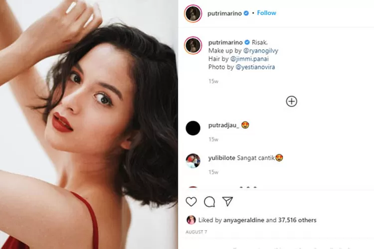 Profil Dan Biodata Lengkap Putri Marino Pemeran Kinan Di Series Layangan Putus Yang Diselingkuhi