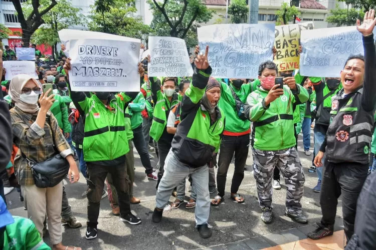 Tanggapi Demo Ojol Di Kota Semarang Gojek Bantah Tak Perhatikan