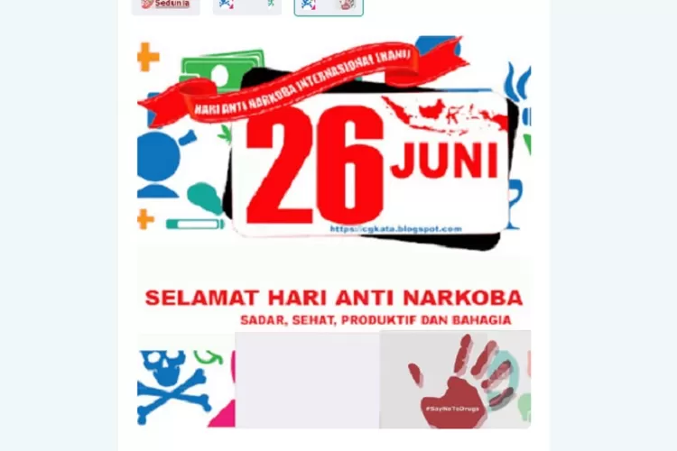 Link Twibbon Peringatan Hari Anti Narkoba Internasional Cocok