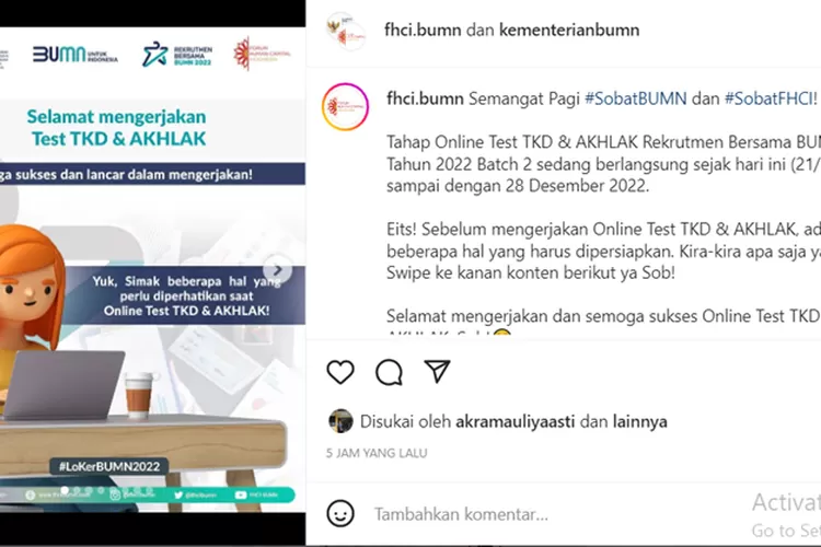 Kumpulan Contoh Soal TKD Dan Core Values BUMN 2022 Lengkap Dengan