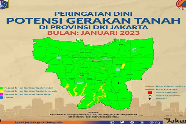 Waspada Ada Potensi Pergerakan Tanah Di Titik Wilayah Dki Jakarta