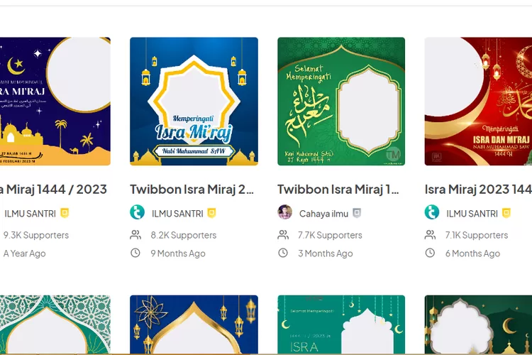 Link Twibbon Isra Miraj Terbaru Dengan Desain Keren Bisa Pasang