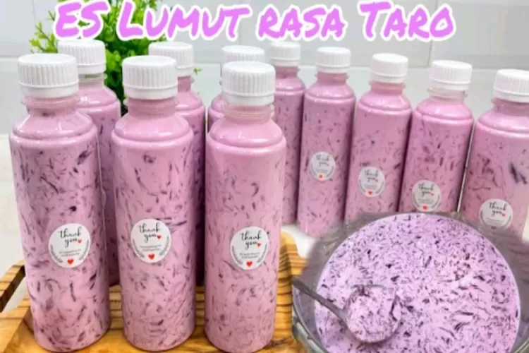 Creamy Inilah Resep Es Lumut Rasa Taro Cocok Untuk Ide Jualan Saat