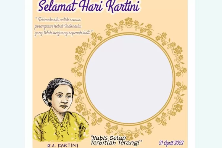 Gratis Link Twibbon Hari Kartini April Desain Terbaru