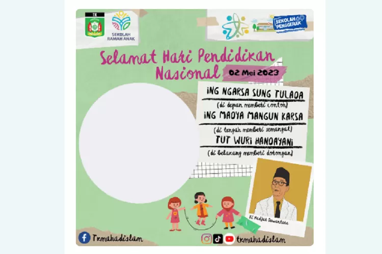 Twibbon Hari Pendidikan Nasional Atau Hardiknas Terbaru Poster