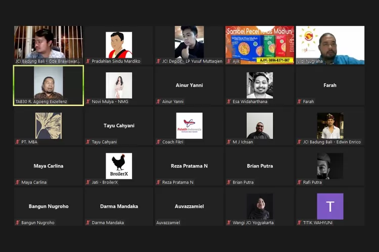 Tingkatkan Semangat Kewirausahaan, 4 Chapter JCI Gelar Webinar Strategi Mendapatkan Investor