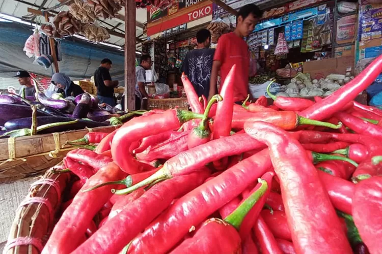 Awal Bulan Harga Cabai Di PSM Palabuhanratu Turun RP40 Ribu Per Kg