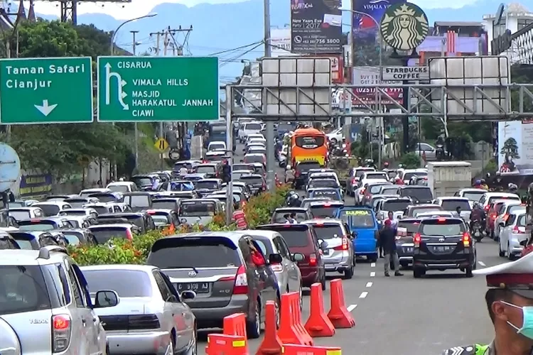 Ilustrasi macet Puncak