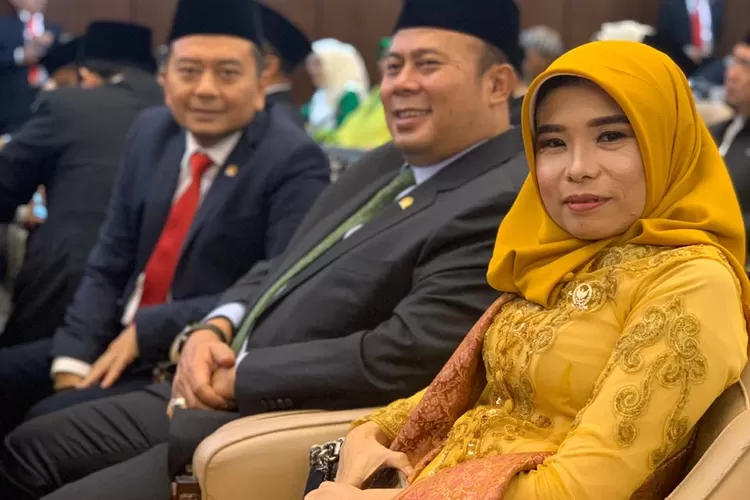 HADIR: Sekretaris FPKB MPR RI, Neng Eem Marhamah Zulfa Hiz, tengah menghadiri pelantikan Presiden dan Wakil Presiden Terpilih periode 2019-2024, baru-baru ini.
