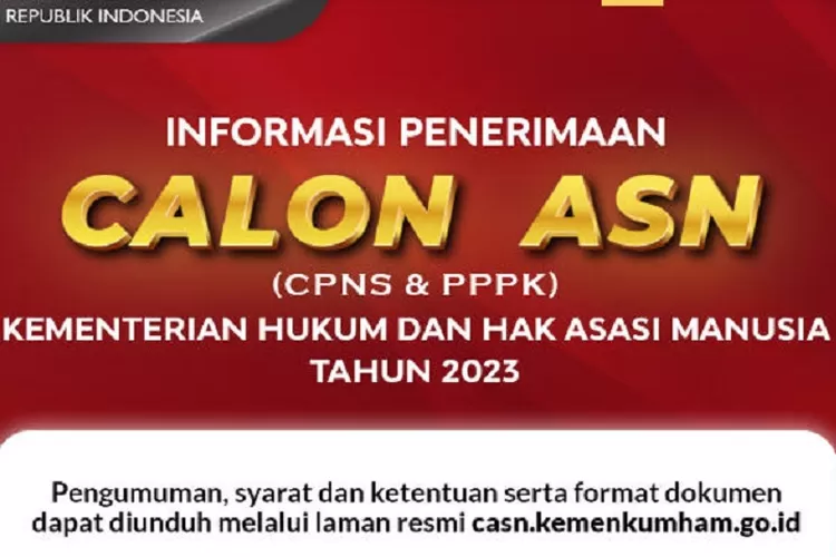 Pendaftaran Cpns Dan Pppk Kemenkumham Untuk Formasi Apa Saja