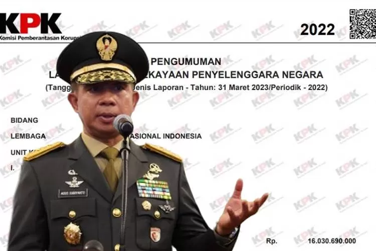 Berikut Total Harta Kekayaan Ksad Tni Pengganti Dudung Abdurachman