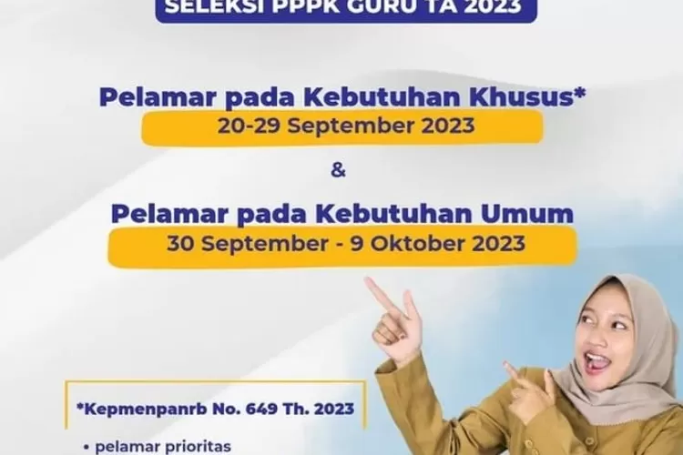 Pelamar Jangan Sampai Keliru Berikut Ini Jadwal Pendaftaran PPPK Guru