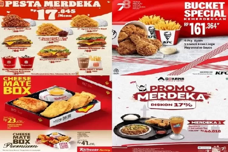 Jangan Sampai Ketinggalan Ini 12 Daftar Promo Makanan Spesial Hari