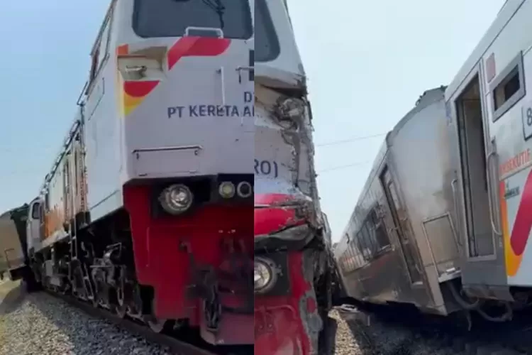 Braaak Kereta Argo Wilis Serempat Ka Argo Semeru Yang Anjlok Di