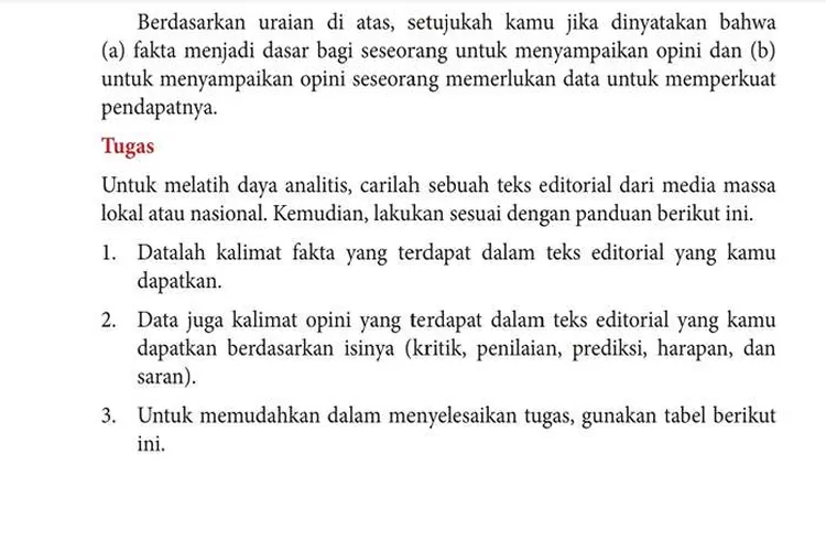 Simak Kunci Jawaban Bahasa Indonesia Kelas Halaman Kalimat