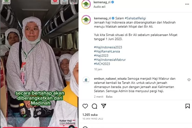 Jemaah Haji Asal Indonesia Akan Diberangkatkan Dari Miqat Bir Ali