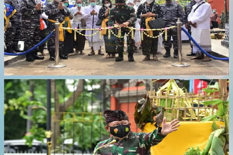 Pangkogabwilhan I Resmikan Candi Bentar Dan Gapura Majapahit Di Pura