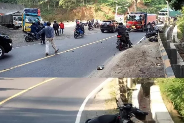 Diduga Gagal Menyalip Pengendara Motor Tewas Menabrak Truk Di Cadas