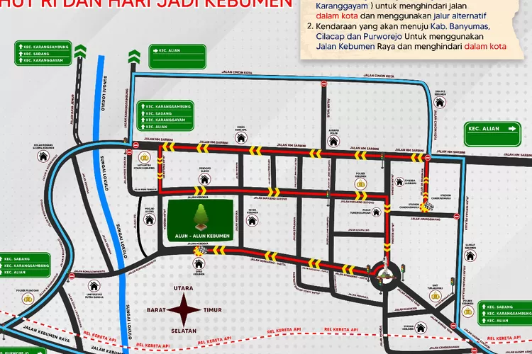 Simak Rekayasa Lalu Lintas Karnaval Hut Ri Ke Dan Hari Jadi Kebumen