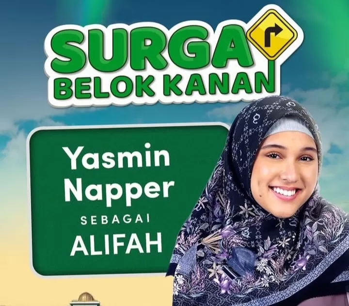 Yasmin Napper ikut memperkuat sinetron Surga Belok Kanan. (Instagram vidiodotcom)