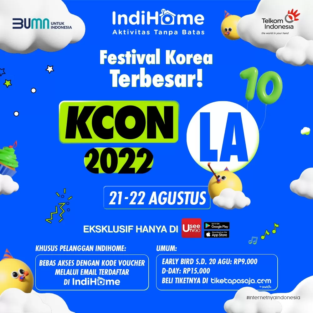 Telkom Indonesia dan CJ ENM Tayangkan Kpop Internasional KCON 2022 LA 