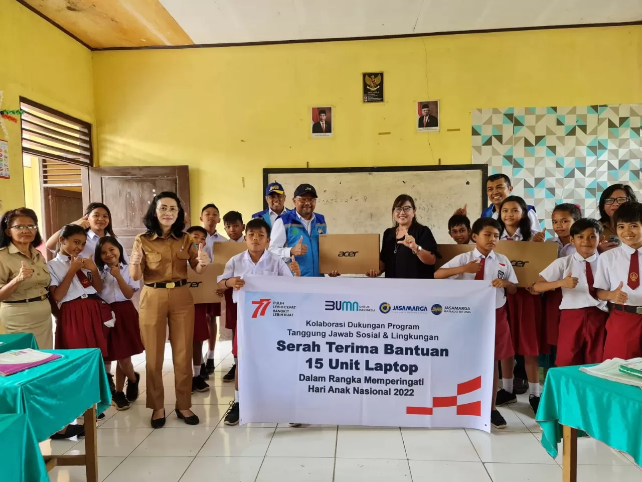 Jasa Marga Berikan Bantuan Pendidikan di Manado melalui Program TJSL
