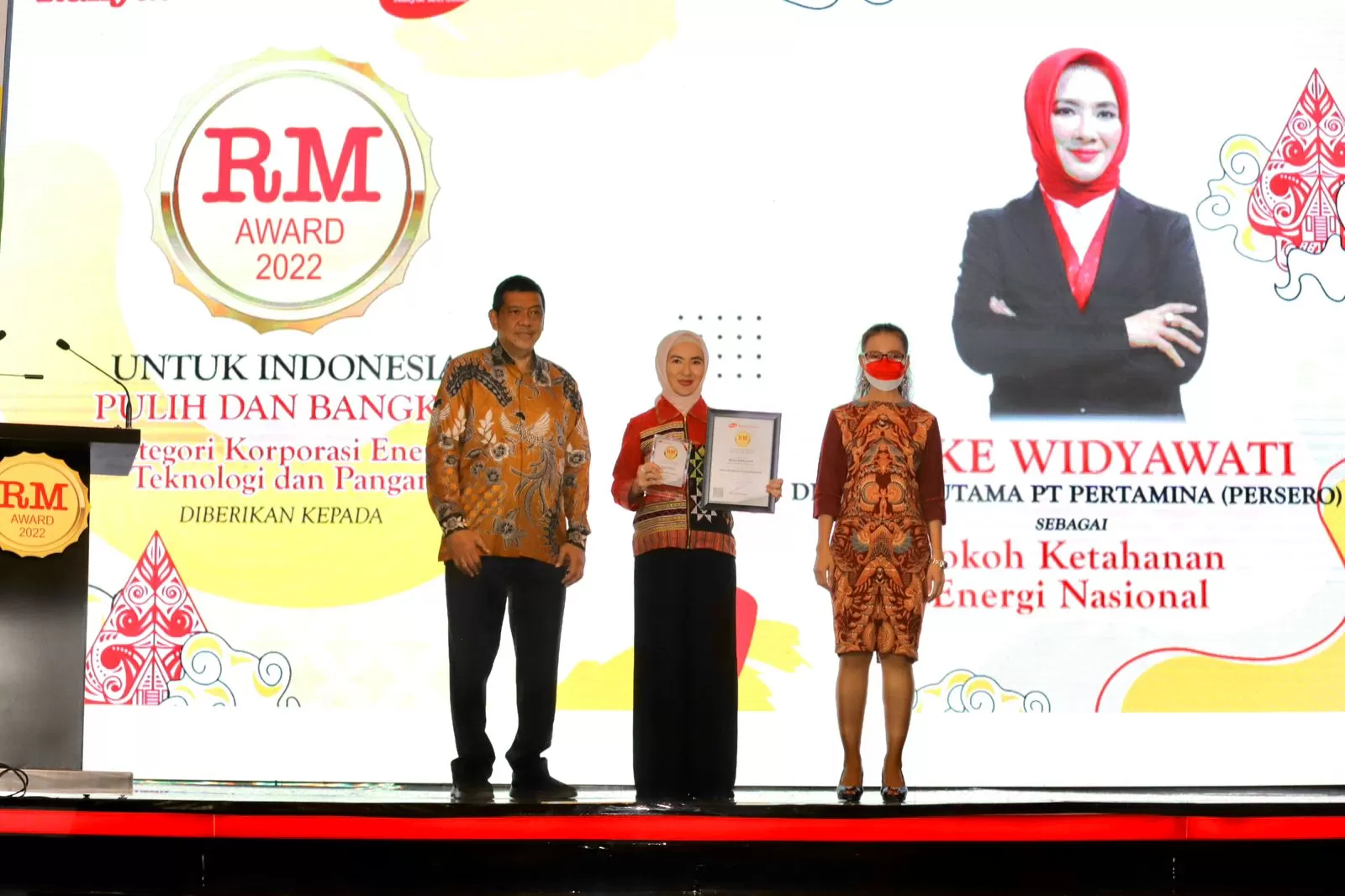 Direktur Utama PT Pertamina Raih Tokoh Ketahanan Energi Nasional