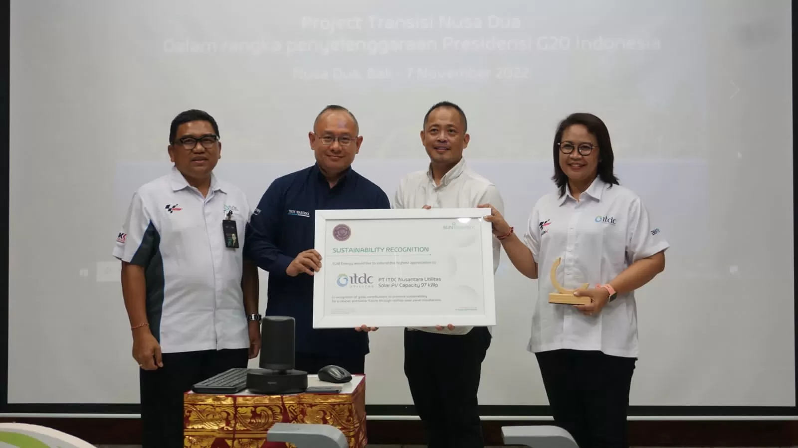 Jelang G20, ITDC Utilitas – SUN Energy Resmikan Proyek PLTS The Nusa Dua