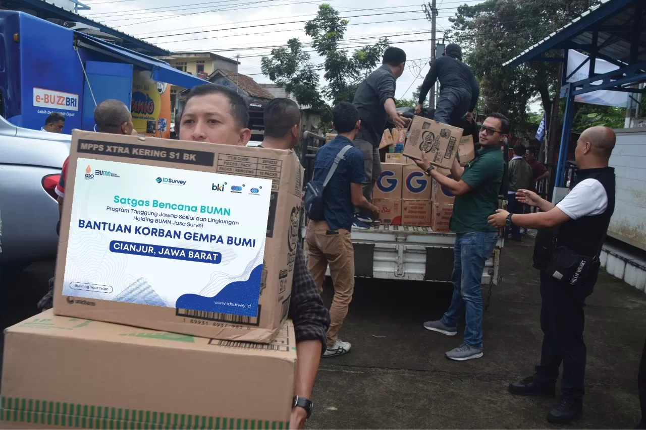 PT Surveyor Indonesia Salurkan Bantuan untuk Korban Gempa Cianjur