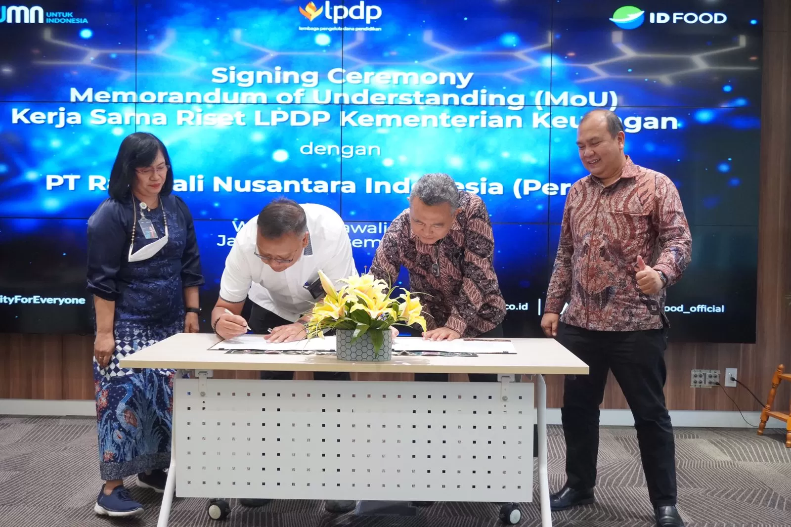 ID FOOD Gandeng LPDP Kemenkeu Demi Percepatan Swasembada Garam dan Gula  