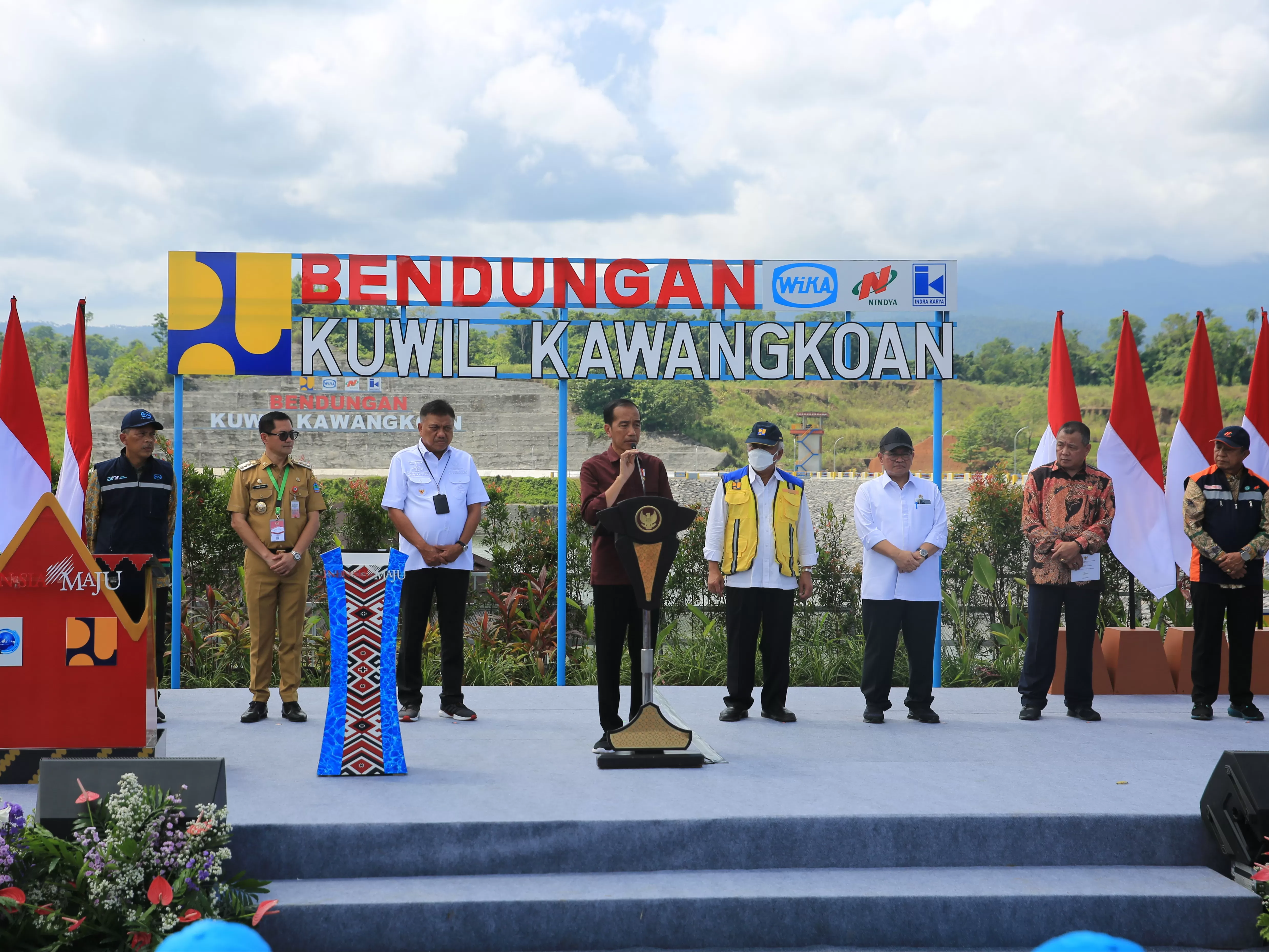 Bendungan Hasil Desain BUMN PT Indra Karya Diresmikan Presiden
