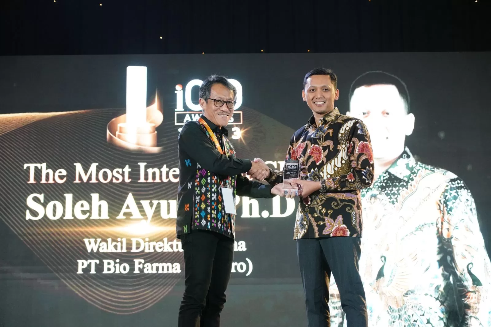Wakil Direktur Utama Bio Farma Raih The Most Intelligence CIO