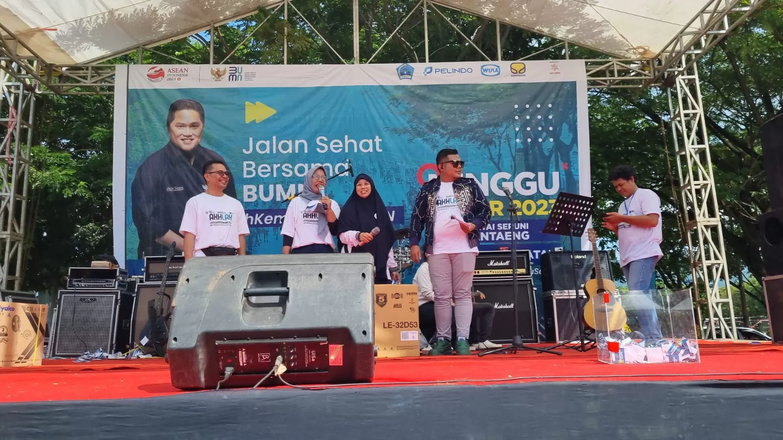 Brantas Abipraya Adakan Jalan Sehat Serentak di Bantaeng dan Makassar