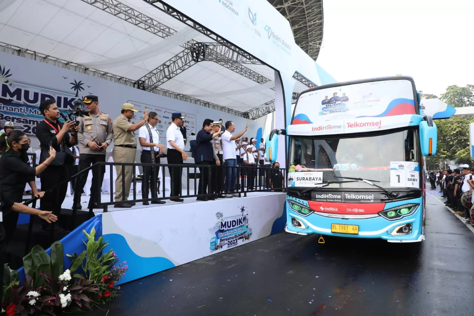 Mudik Bersama BUMN 2023: Telkom Fasilitasi Ribuan Pemudik Jawa & Sumatera 