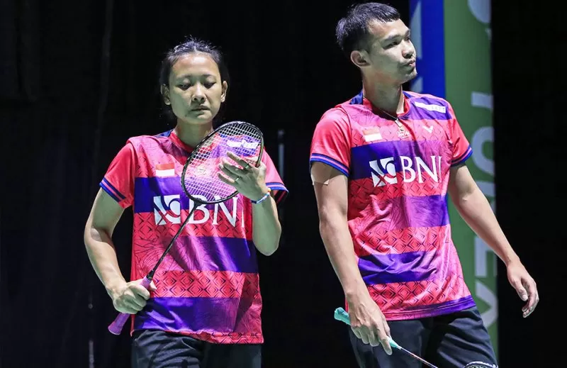 Ganda campuran Rinov-Pitha kembali beraksi di Macau Open 2025. (PBSI)