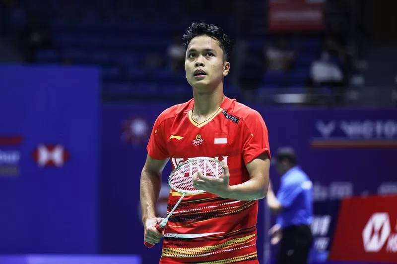Jadwal Hong Kong Open 2023 hari 2 akan menyajikan perjuangan 10 wakil tim bulutangkis Indonesia, salah satunya Anthony Ginting. (Foto: PBSI)