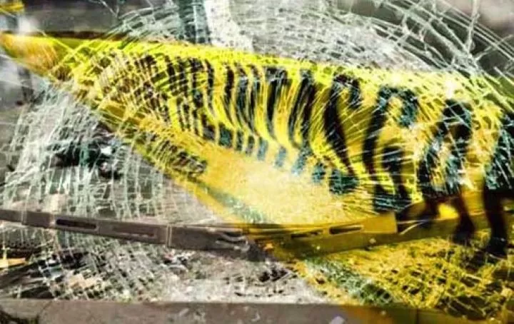 Ilustrasi kecelakaan mobil di jalan Tol Kebon Jeruk, Jakarta Barat, yang terjadi pada Sabtu 22 November 2025 dini hari. (Foto: NTMC)