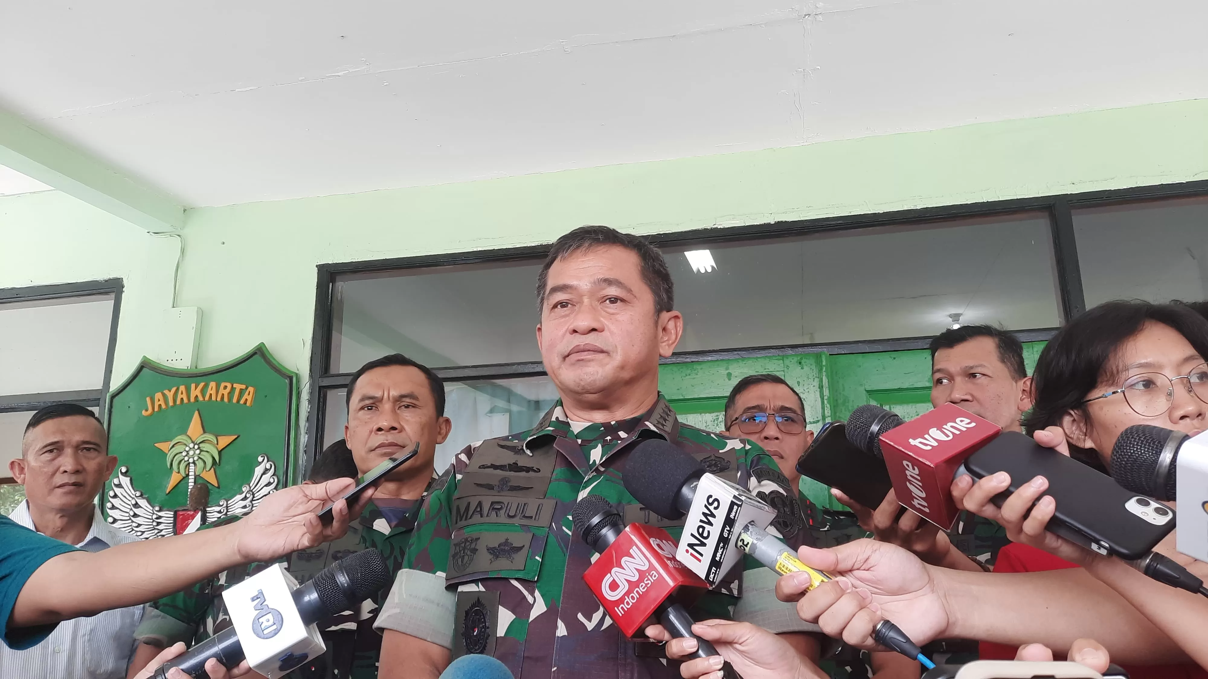 Kepala Staf TNI Angkatan Darat (KSAD) Jenderal Maruli Simanjuntak soal lahan untuk MBG  (Foto: Grace)