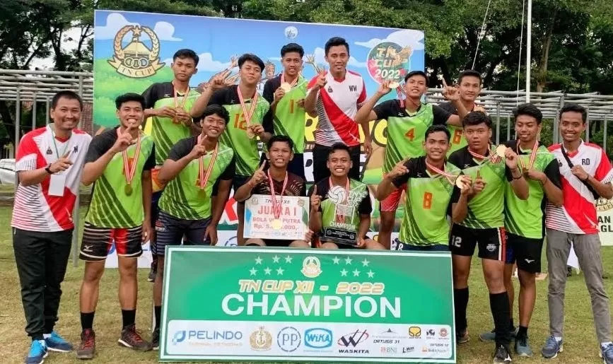 Tim SMA N 1 Pundong Bantul setelah meraih juara. (Foto : Sukro Riyadi)