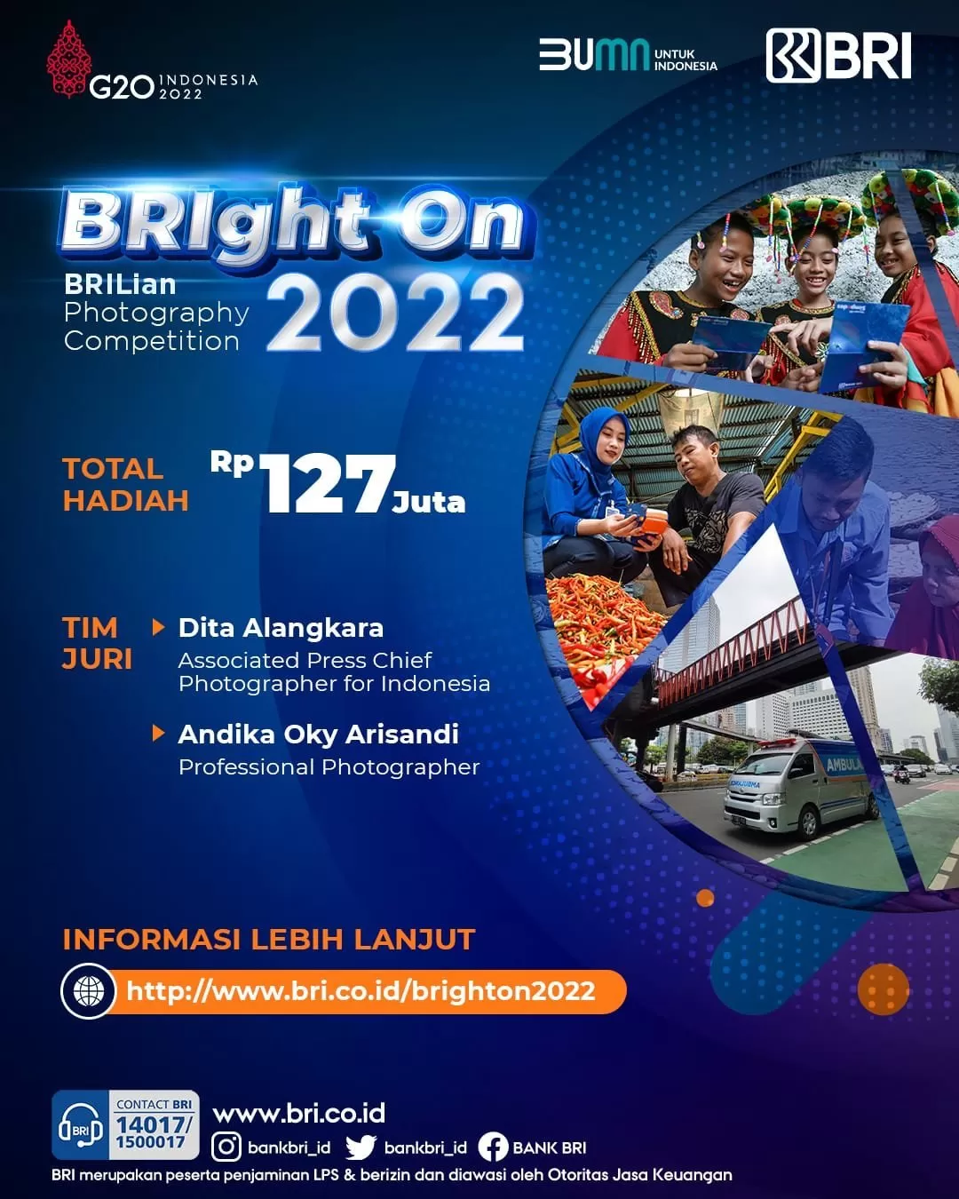 BRI bakal menggelar kompetisi foto bertajuk BRIGHT ON 2022  (foto: istimewa)